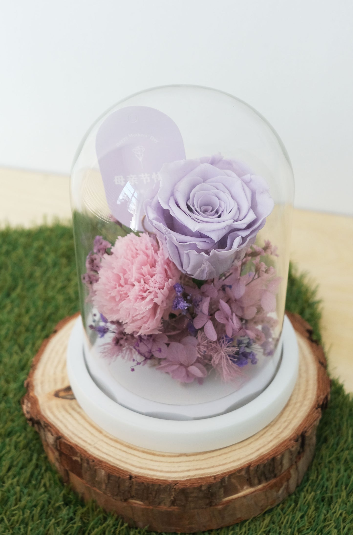 [Preserved] Mother's Day Eternal Love Glass Dome