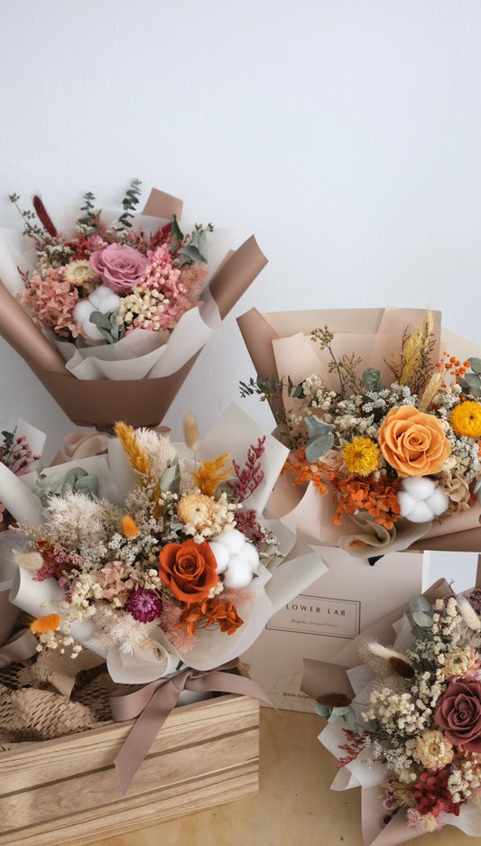 Flower Lab Singapore Rustic Wildbloom Bouquets preserved and dried floral