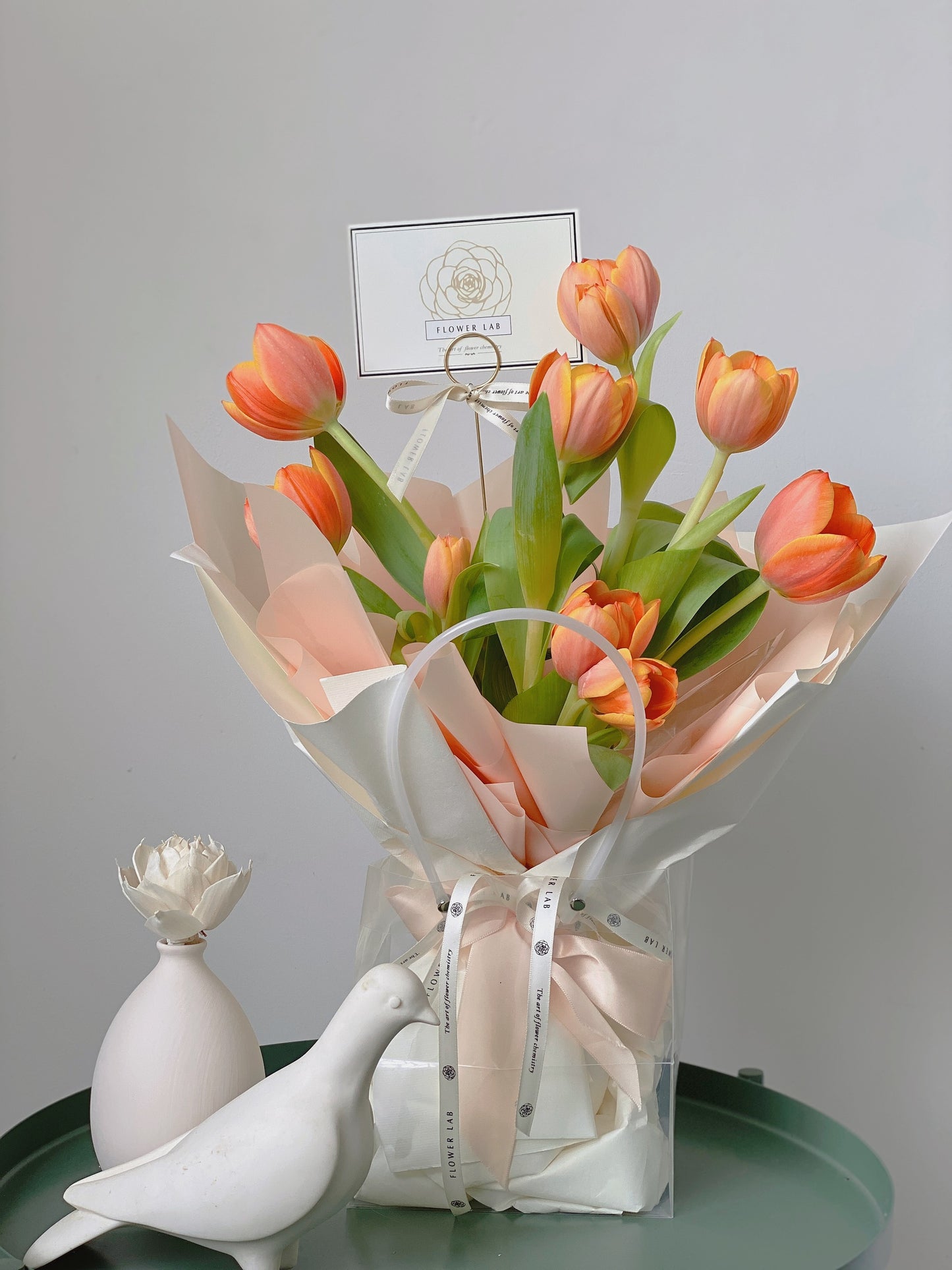 Flower Lab Singapore Orange Tulip Bouquet