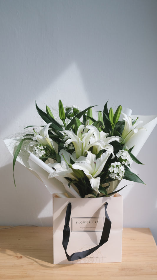 Flower Lab Singapore Lilies bouquet