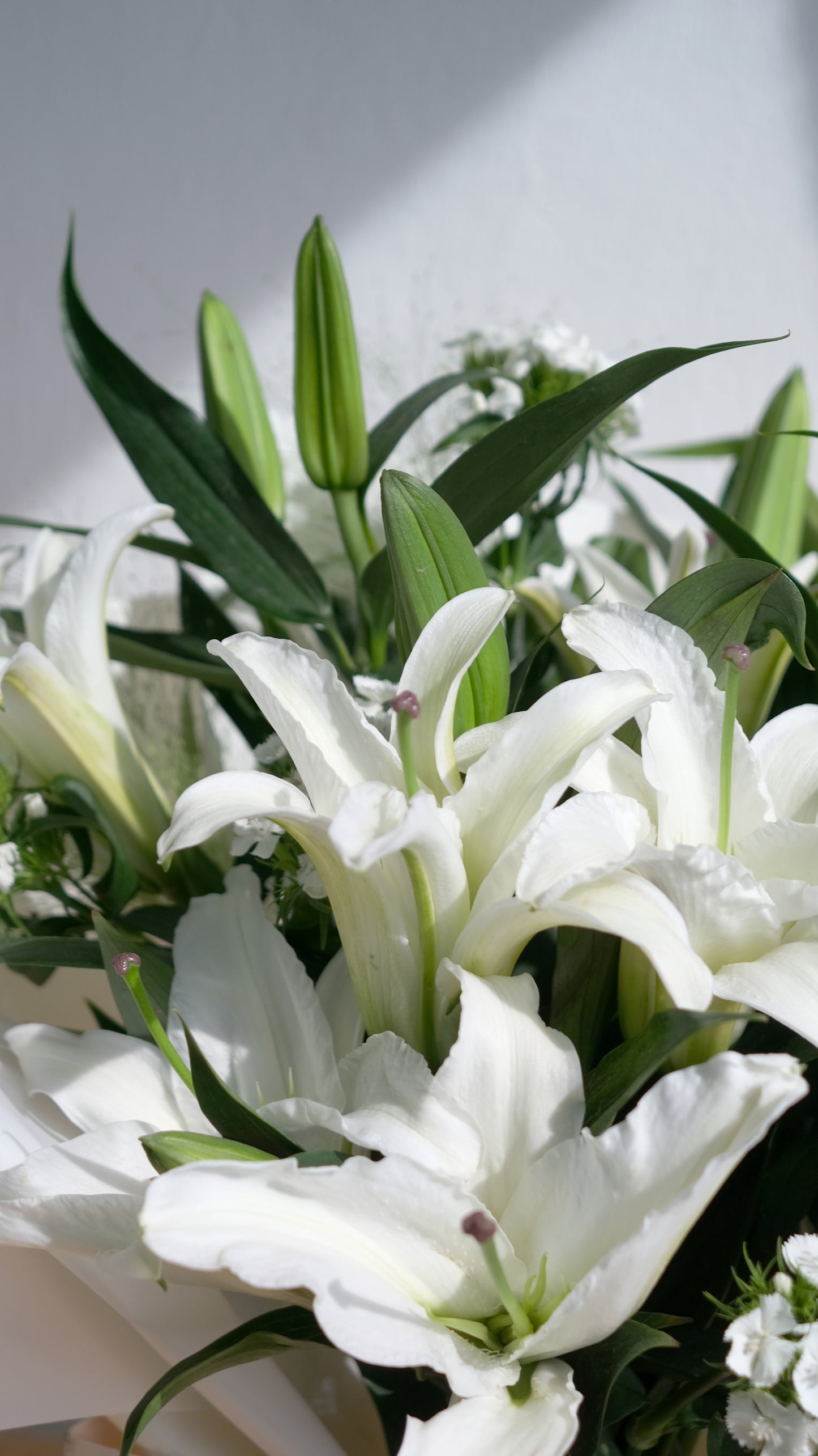 Flower Lab Singapore Lilies bouquet white
