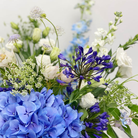 Flower Lab Singapore florist choice Blue flower bouquet