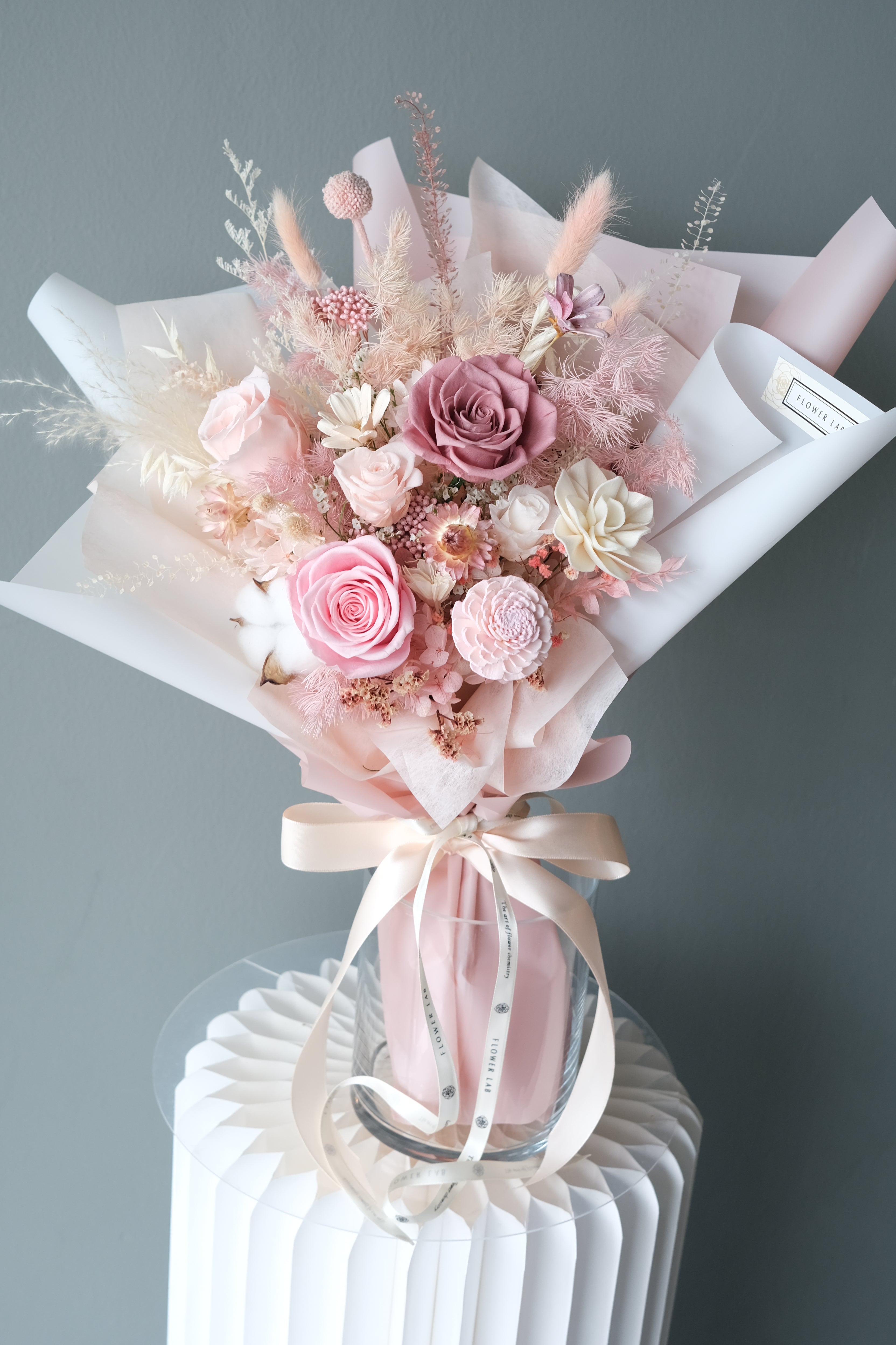 FLOWER LAB SINGAPORE Preserved Roses Bouquet Valentine's Day Online