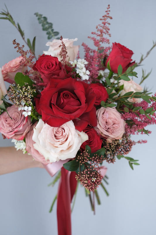 Bridal Hand Bouquet - Scarlet