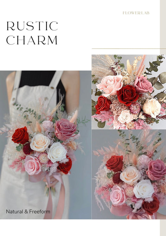 [Pre-order] Preserved Bridal Hand Bouquet - Rustic Charm