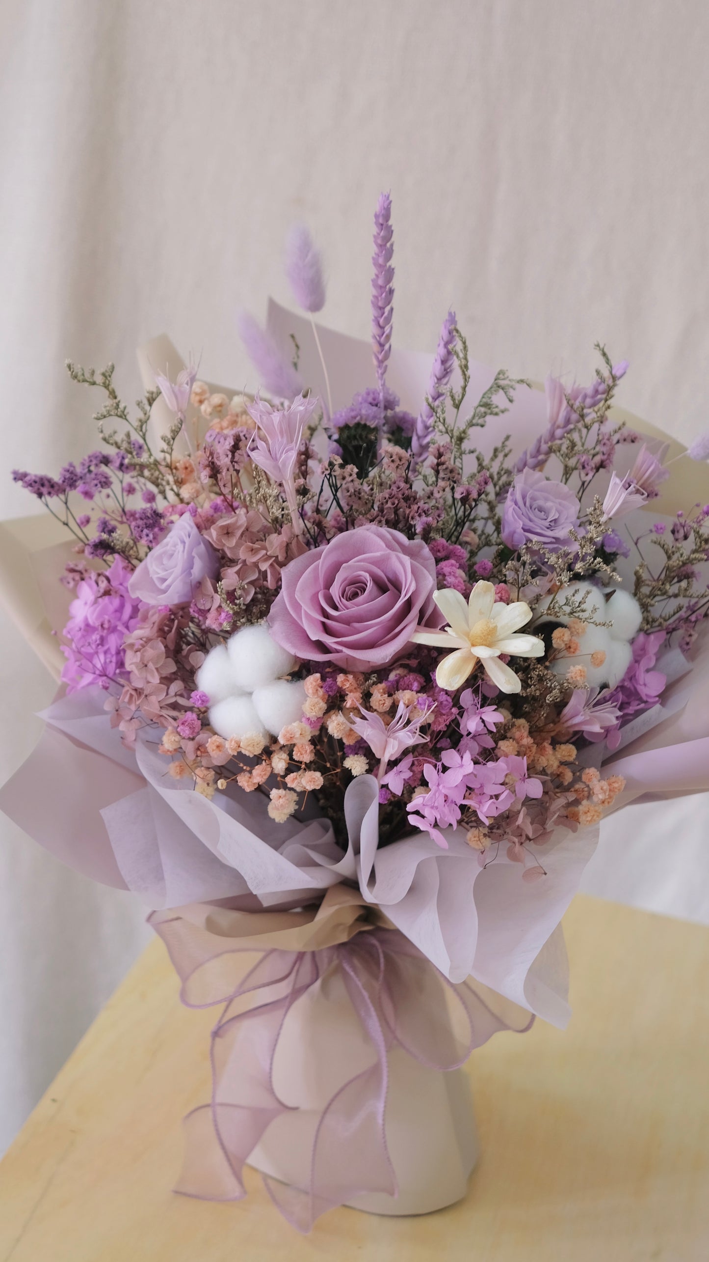 [Preserved & Dried Floral Bouquet] Lavender Reverie