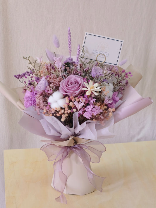 [Preserved & Dried Floral Bouquet] Lavender Reverie