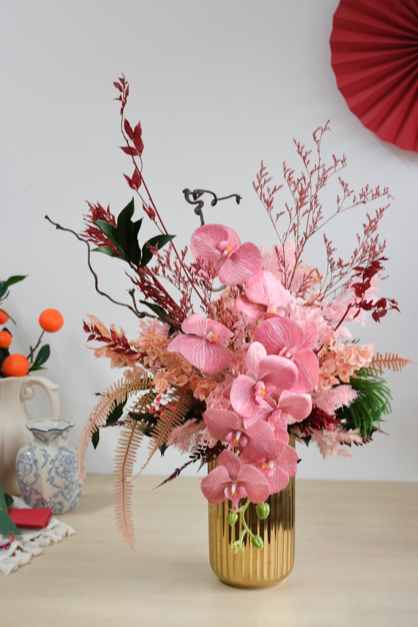 [Faux & Preserved] CNY Floral - Blooming Harvest