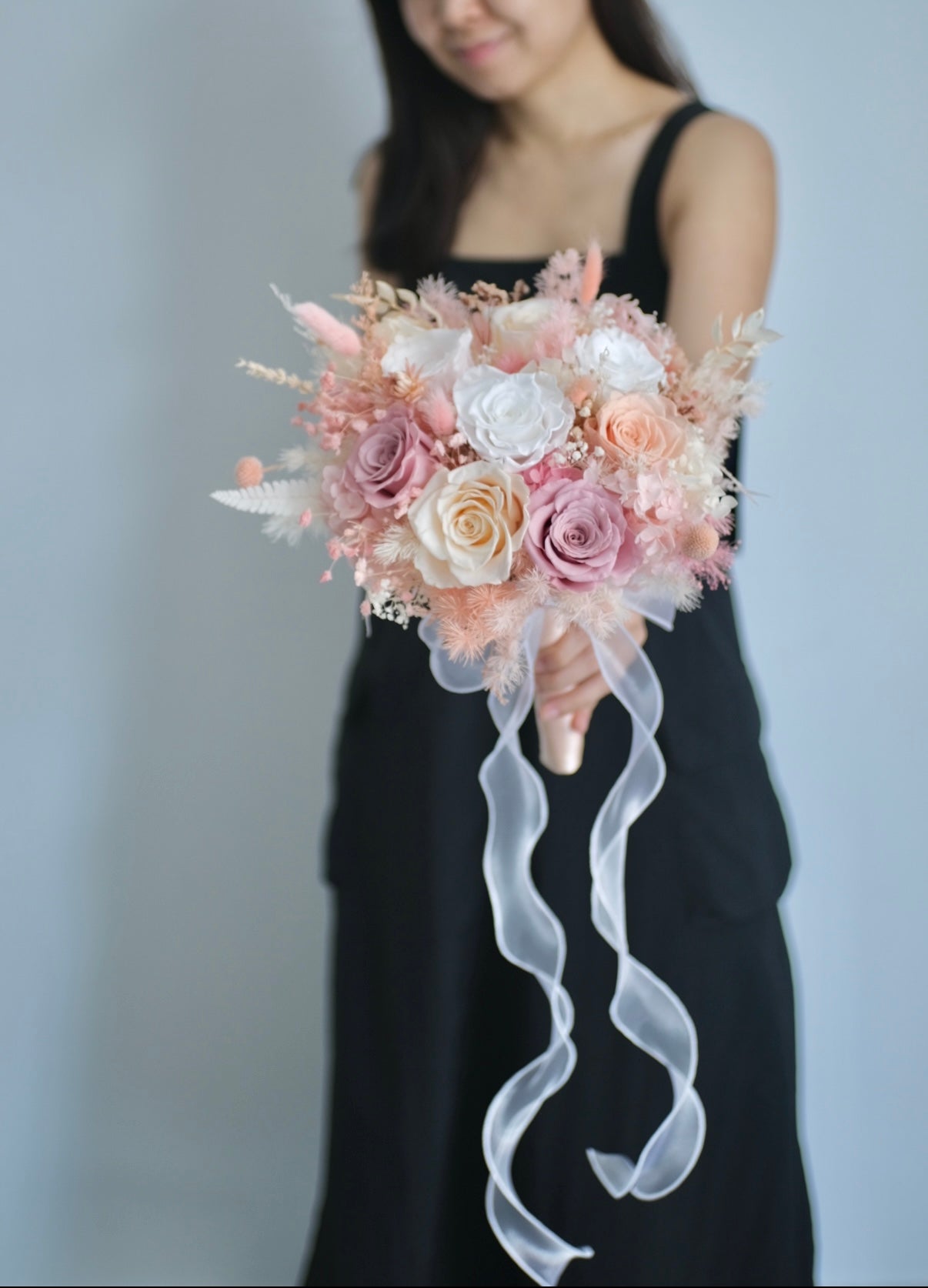 [Pre-order] Preserved Bridal Hand Bouquet - Soft Pastel