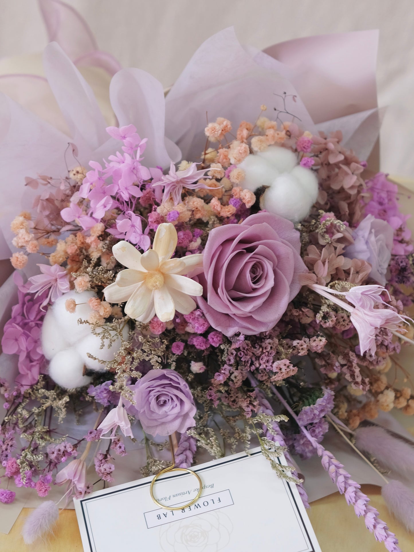 [Preserved & Dried Floral Bouquet] Lavender Reverie