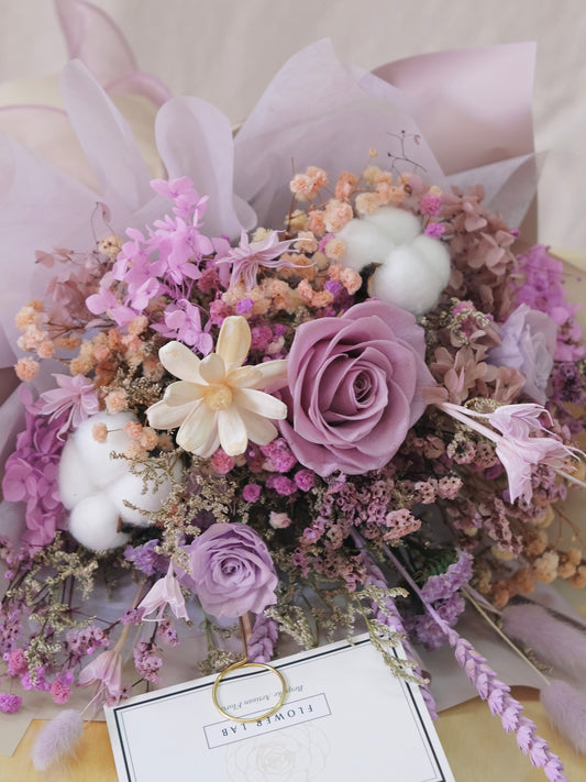[Preserved & Dried Floral Bouquet] Lavender Reverie