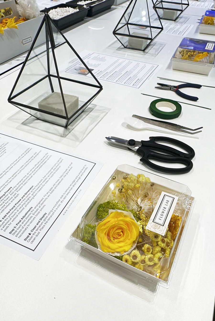 [Floral Craft Workshop] Deepavali Preserved Flower Terrarium