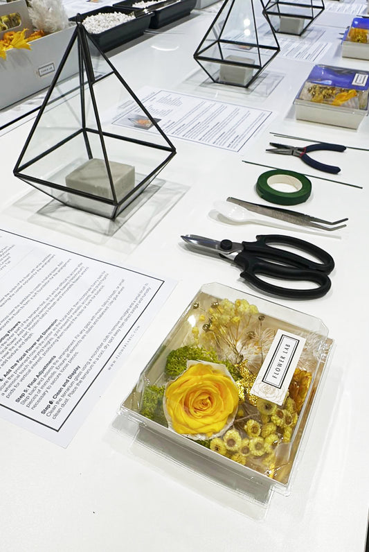 [Floral Craft Workshop] Deepavali Preserved Flower Terrarium