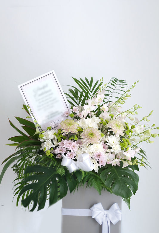 [Fresh] Serene Embrace Condolence Floral Stand