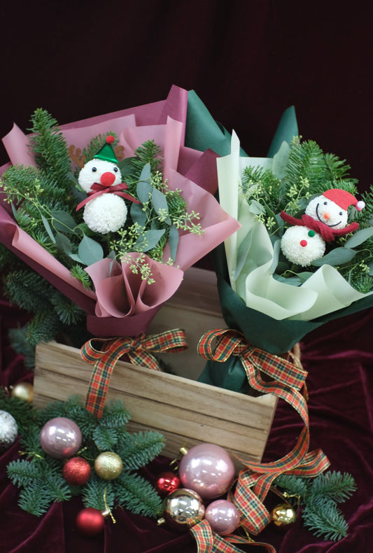 [FRESH] Seasonal Special - Frosty Snowman Bouquet