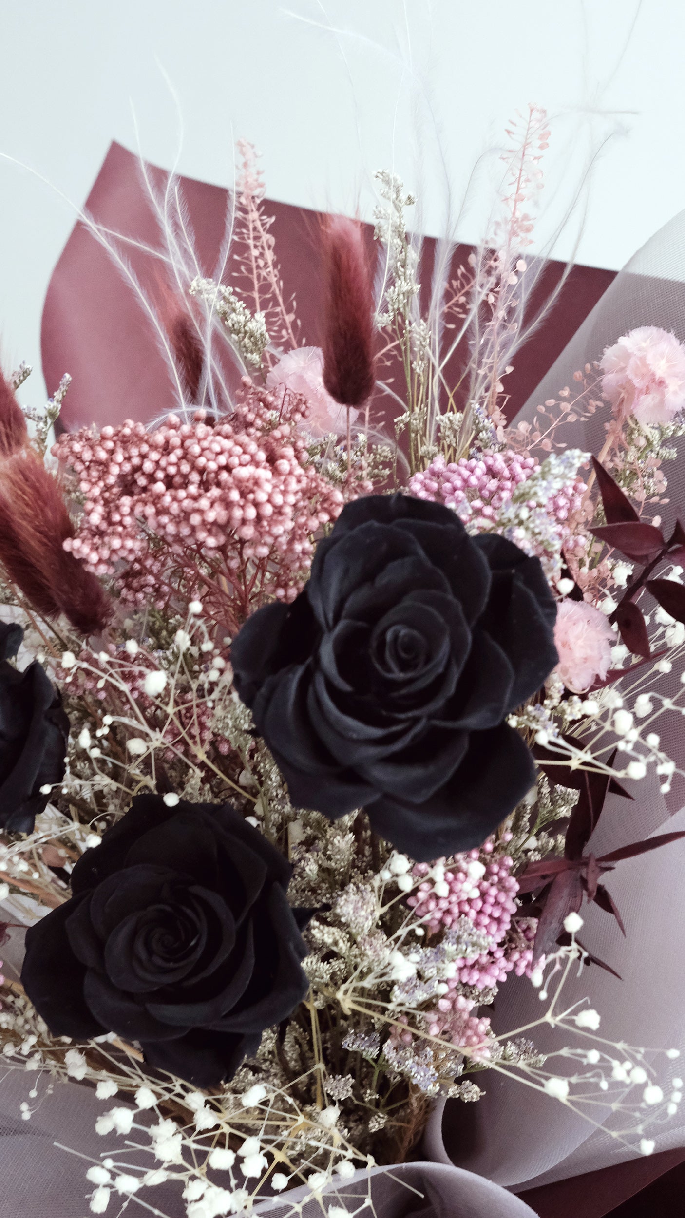 [Preserved] Noir Eternal Roses Bouquet