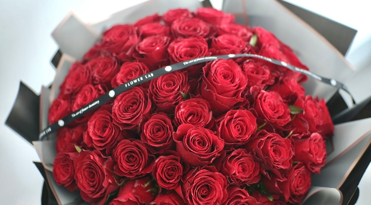 Flower Lab Singapore Red Roses Big Bouquet for anniversary, birthday special occasion