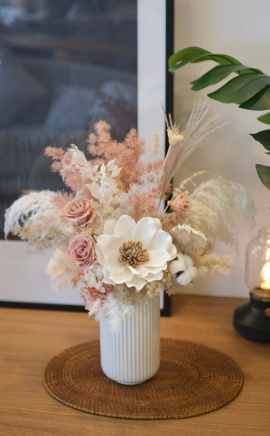 Flower Lab Singapore Hari Raya Floral Home Deco Blush preserved rose