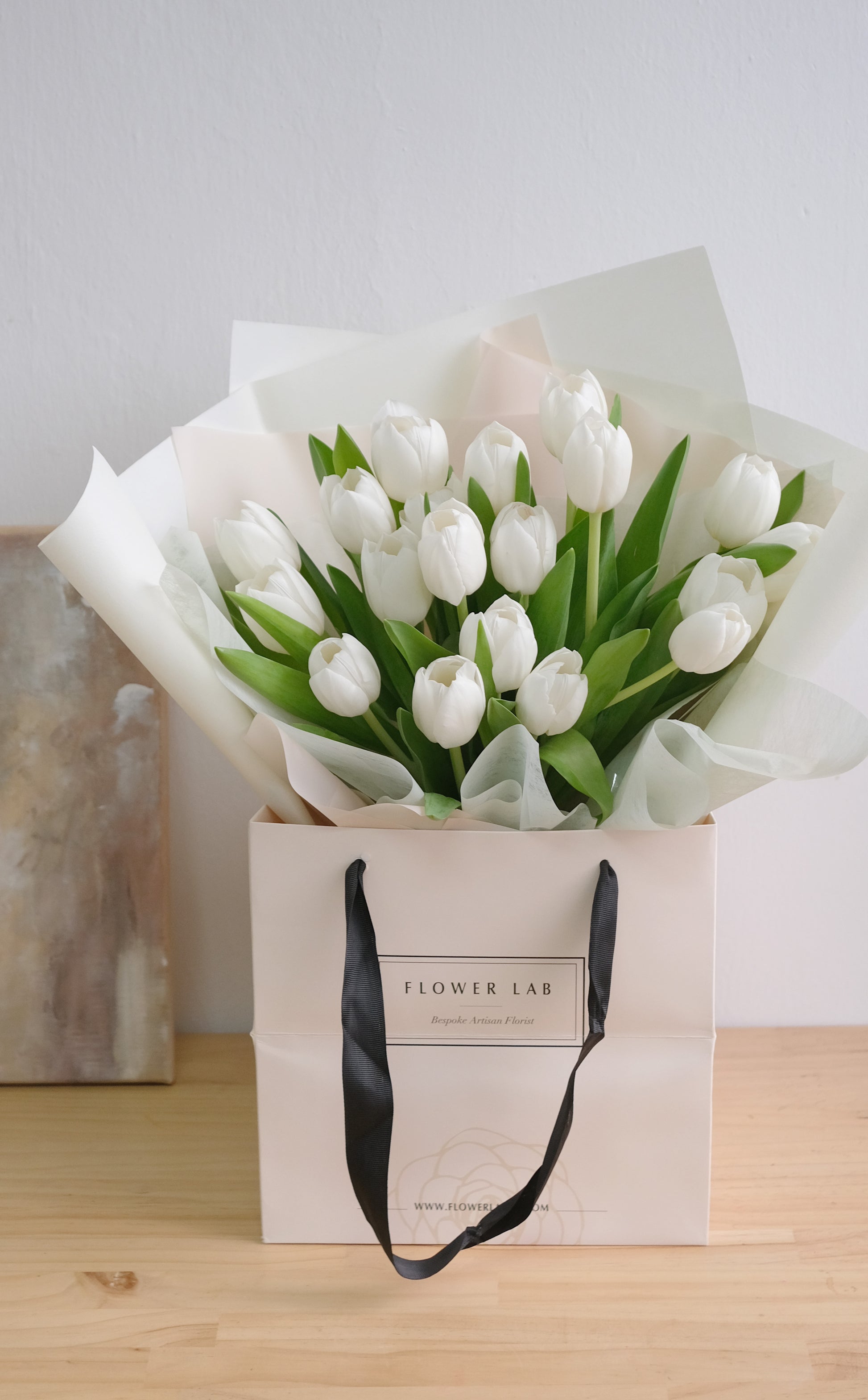 Flower Lab Singapore White Tulip Bouquet