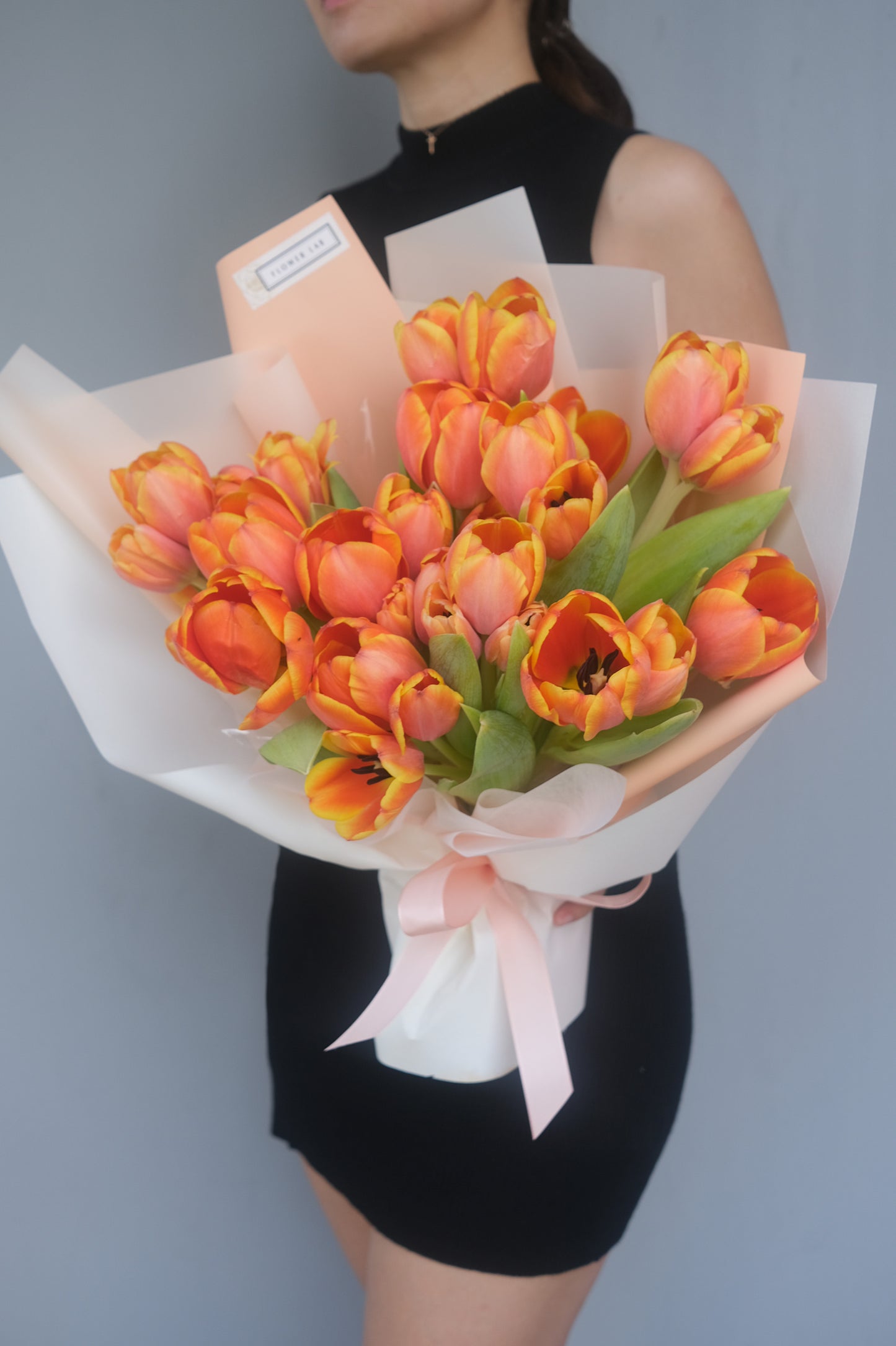 Flower Lab Singapore Orange Tulip Bouquet